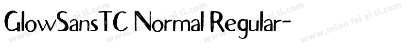 GlowSansTC Normal Regular字体转换